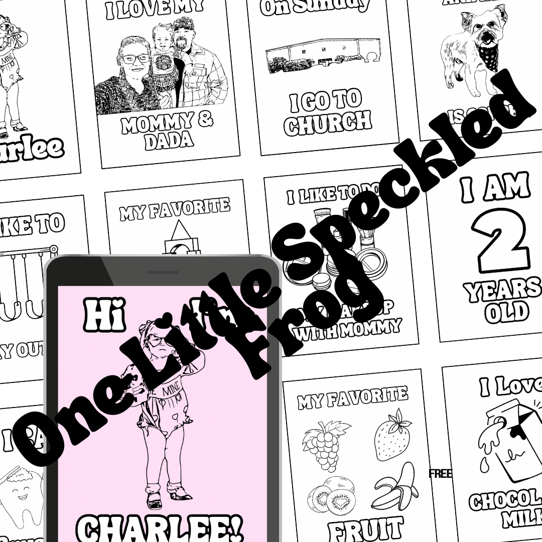 Little Me in Color- Custom Children's Coloring Book